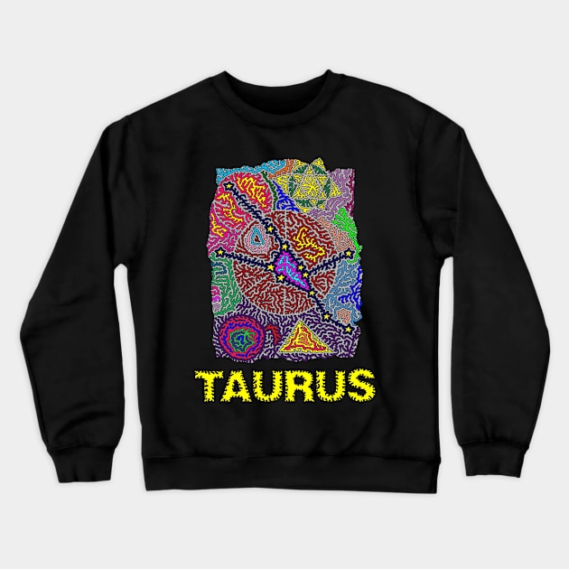 Constellation Taurus Crewneck Sweatshirt by NightserFineArts